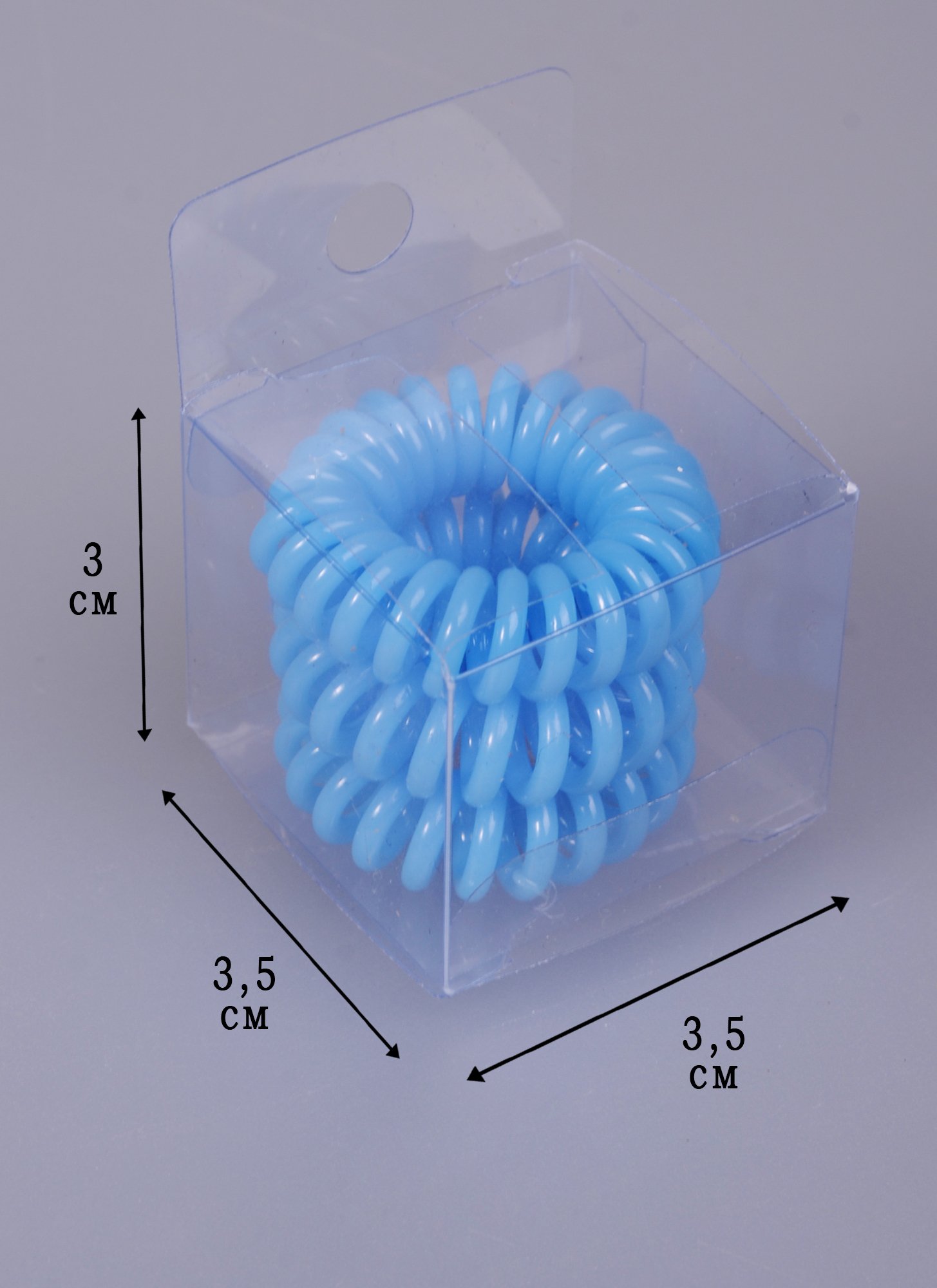 Резинка-браслет для волос голубая (3шт) (ПВХ бокс)
Резинка-браслет для волос голубая (3шт) (ПВХ бокс)