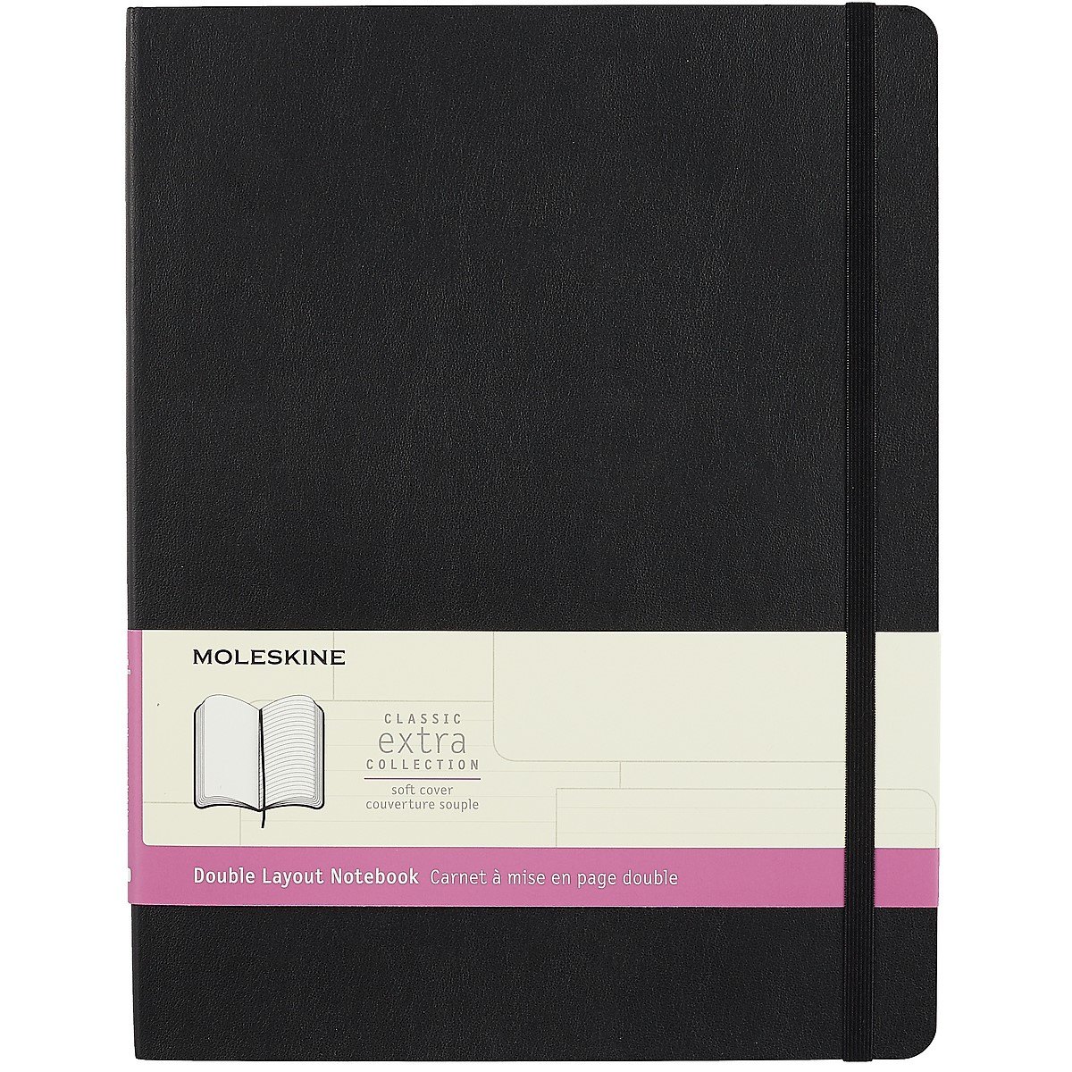 Книга для записей А5+ 96л лин./нелин. "CLASSIC SOFT DOUBLE Xlarge" мягк.обл., черный, ляссе, инд.уп., Moleskine
Книга для записей А5+ 96л лин./нелин. "CLASSIC SOFT DOUBLE Xlarge" мягк.обл., черный, ляссе, инд.уп., Moleskine