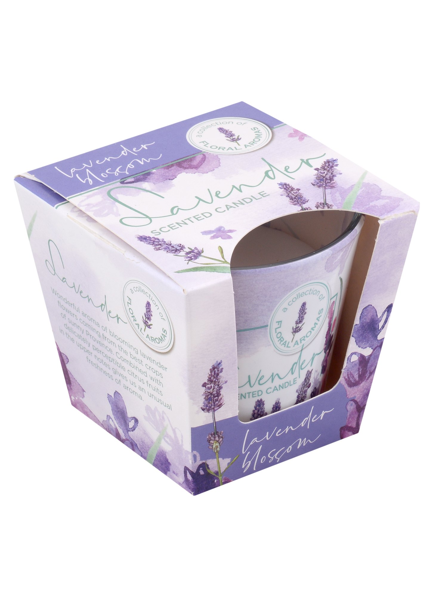 Ароматизированная свеча в стакане Лаванда и мята (Lavender and mint) (115гр) (подарочная упаковка)
Ароматизированная свеча в стакане Лаванда и мята (Lavender and mint) (115гр) (подарочная упаковка)