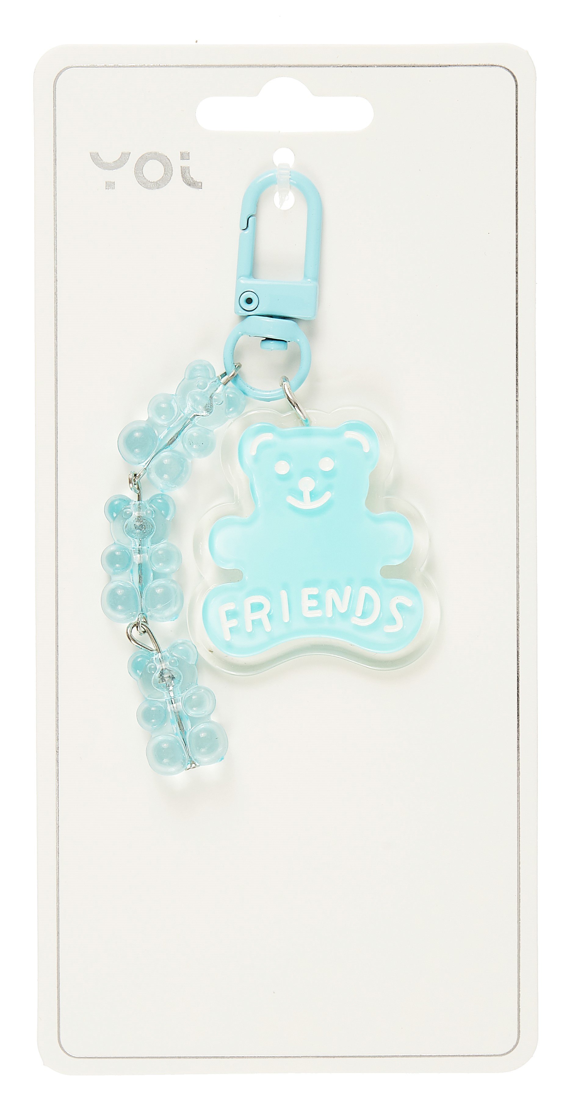 Брелок с карабином и подвесками Мишка Friends (пластик) (Yoi) (12-4305-Y7)
Брелок с карабином и подвесками Мишка Friends (пластик) (Yoi) (12-4305-Y7)