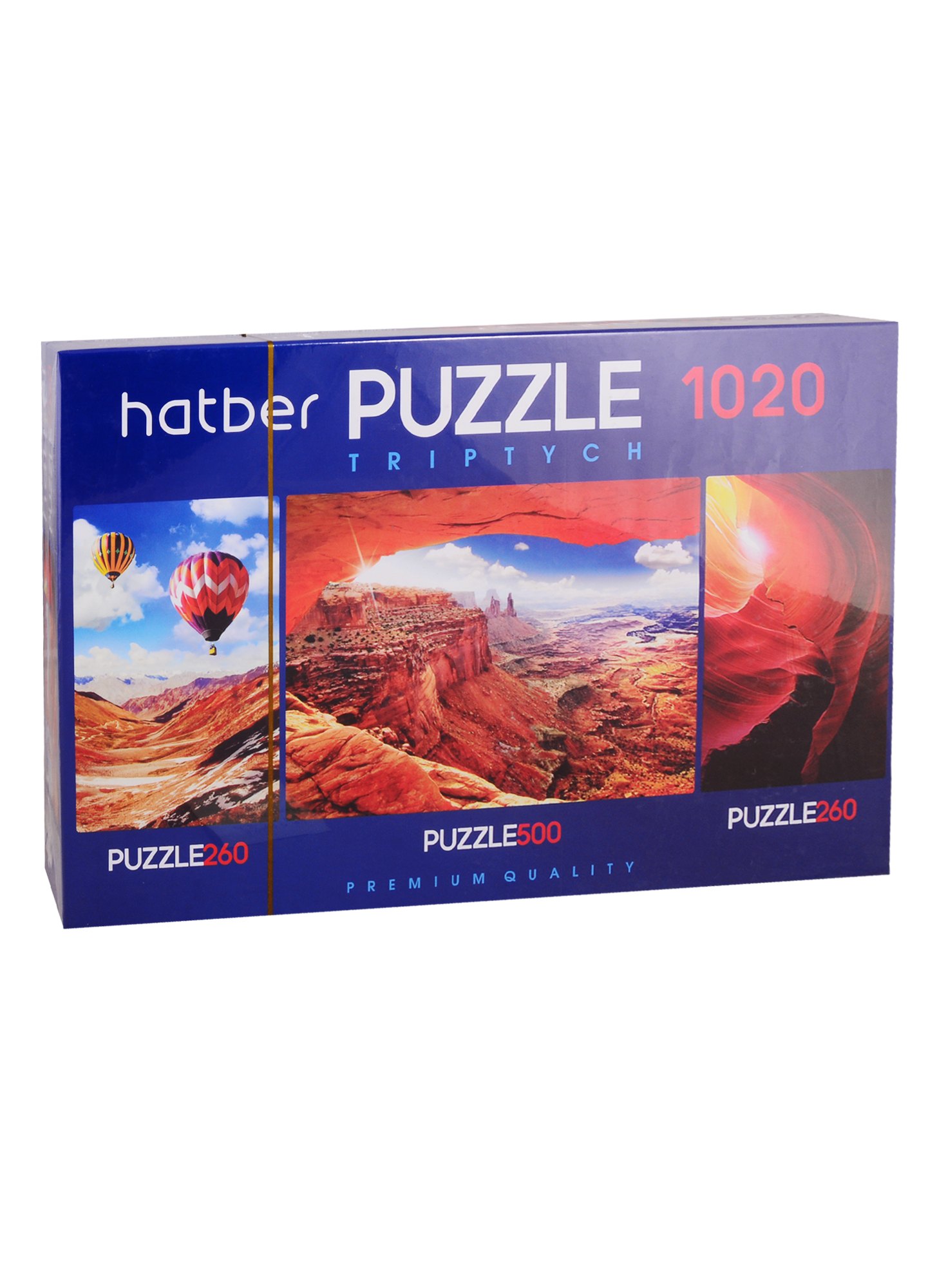 Пазл HATBER Premium 260+500+260 элементов TRIPTYCH 3 картинки в 1 коробке -Adventure
Пазл HATBER Premium 260+500+260 элементов TRIPTYCH 3 картинки в 1 коробке -Adventure