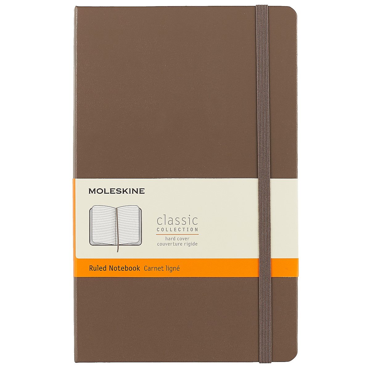 Книга для записей Moleskin Classic Large, твёрдая обложка, коричневая, 120 листов, А5
Книга для записей Moleskin Classic Large, твёрдая обложка, коричневая, 120 листов, А5