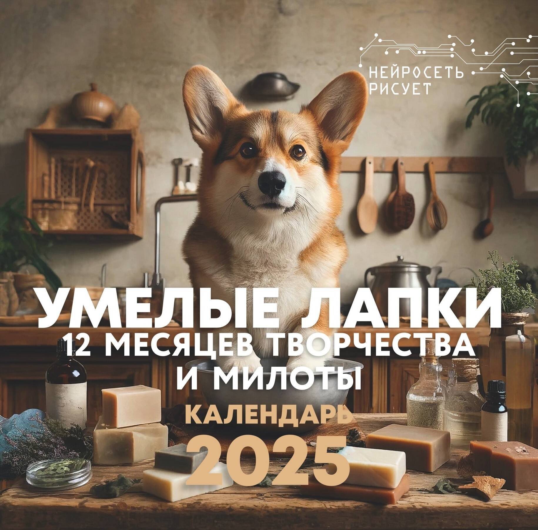 Календарь 2025г 300*300 "Умелые лапки. 12 месяцев творчества и милоты. Нейросеть рисует" настенный, на скрепке
Календарь 2025г 300*300 "Умелые лапки. 12 месяцев творчества и милоты. Нейросеть рисует" настенный, на скрепке