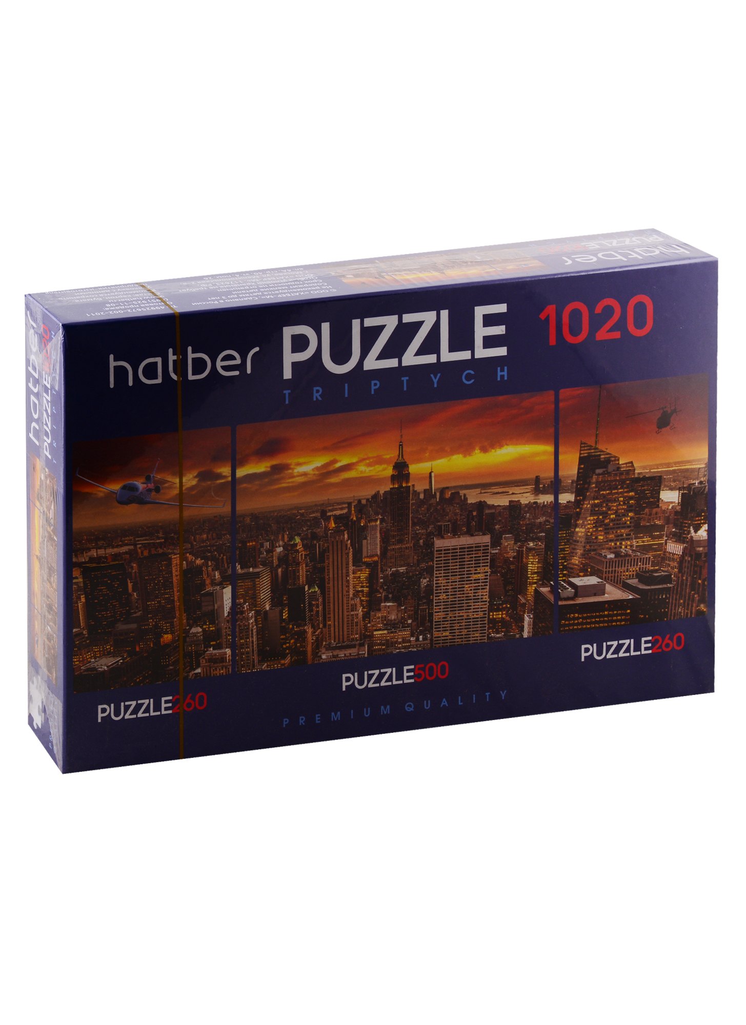 Пазл HATBER Premium 260+500+260 элементов TRIPTYCH 3 картинки в 1 коробке-City Style
Пазл HATBER Premium 260+500+260 элементов TRIPTYCH 3 картинки в 1 коробке-City Style