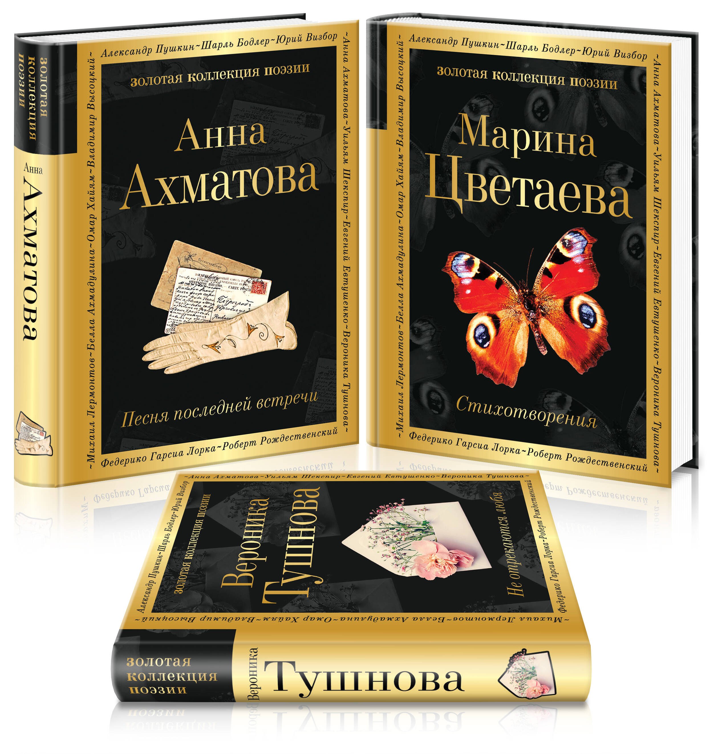 Женская лирика ХХ века: Анна Ахматова. Марина Цветаева. Вероника Тушнова (комплект из 3 книг)
Женская лирика ХХ века: Анна Ахматова. Марина Цветаева. Вероника Тушнова (комплект из 3 книг)