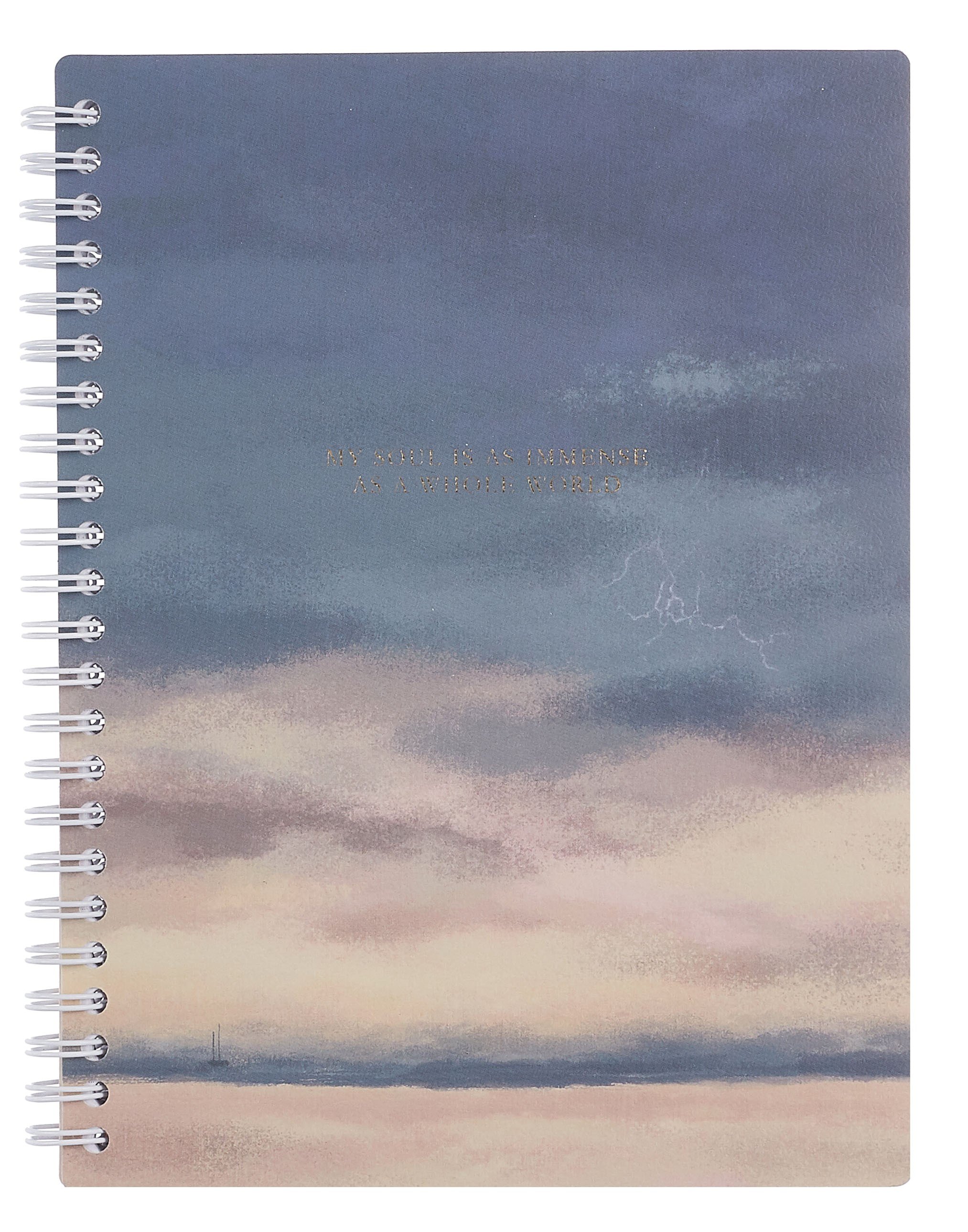 Тетрадь 120л кл. "View", небо, спираль, карт.обл., микротекстурирование, ламинация, тиснение золотой фольгой
Тетрадь 120л кл. "View", небо, спираль, карт.обл., микротекстурирование, ламинация, тиснение золотой фольгой