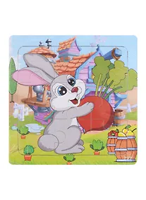 Купить Развивающая рамка Зайка, дерево — Фото №1