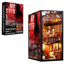 Купить BN01 Конструктор интерьерный – сборный домик CuteBee - Загадочное Расследование в Поезде, 338 деталей (материалы: дерево, картон, пластик, металл), со световыми эффектами (подсветка интерьера), с питанием от 2хААА батареек (не включены), серия DIY, возра — Фото №1