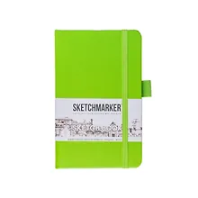 Купить Скетчбук 9*14 80л "Sketchmarker" зеленый луг, 140г/м2, слоновая кость, тв.обл. — Фото №1