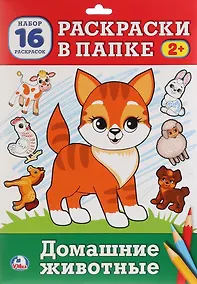 Купить Домашние животные. Раскраска в папке — Фото №1