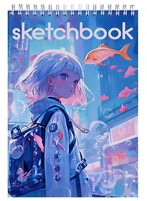 Купить Скетчбук А5 40л "Аниме" спираль — Фото №1