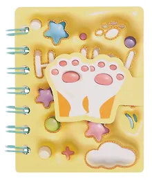 Купить Записная книжка А7 80л лин. "Лапка" на липучке, ассорти — Фото №1