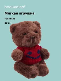 Купить Мягкая игрушка Мишка в свитере (коричневый) (30см) (14-1487-202505-T41) — Фото №1