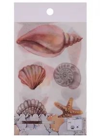 Купить Наклейки PVC, бумага Shell, 4 шт — Фото №1