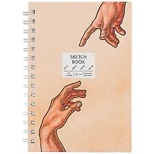 Купить Скетчбук А5 60л "SKETCHBOOK. Handmade", 120г/м2, софт. тач, евроспираль — Фото №1