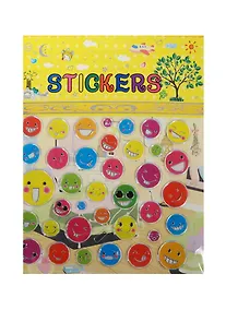 Купить Наклейки Смайлы c метал. обводкой (11-02002-wu042) — Фото №1