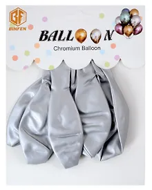 Купить Набор воздушных шаров Хром (серебро) (6шт) — Фото №1