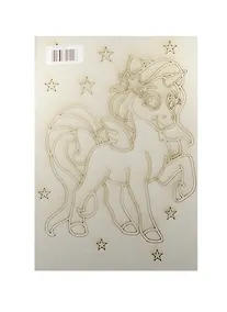 Купить Трафарет Единорог с крыльями (А4) (404) (А120) (упаковка) — Фото №1