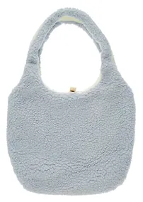 Купить Сумка-шоппер плюшевая двусторонняя (серая) (35х40) (12-12721-202411-B32) — Фото №1