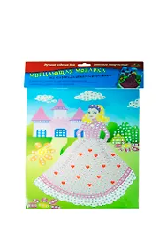 Купить Самокл. мерцающая мозаика из мягк. пластика Волшебница и замок (C1573-06) (набор для дет. творч.) — Фото №1