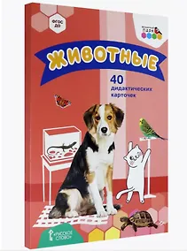 Купить Животные. 40 дидактических карточек — Фото №1