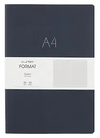 Купить Книга для записей А4 60л "Format. No 3" иск.кожа, интеграл.переплет, тиснение фольгой — Фото №1