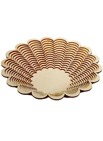 Купить Ваза маленькая широкая Астра (лесенка) (185х188х50) (162824) (игрушка из дерева) (Полноцвет) — Фото №1