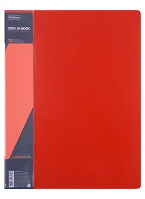 Купить Папка 10ф А4 пластик 0,9мм, красная — Фото №1