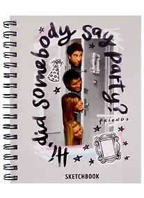 Купить Скетчбук А5 40л "Friends" спираль, плотность бумаги 160гр/м2 — Фото №1