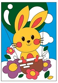 Купить Набор для творчества. Картина по номерам "Зайчик-путешественник" — Фото №1