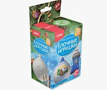 Купить Набор для творчества LORI. 3D Art. Роспись ёлочных игрушек "Шар и сапожок" — Фото №1