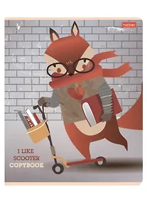 Купить Тетрадь в клетку Hatber, I Like Sсooter, 48 листов, в ассортименте — Фото №1