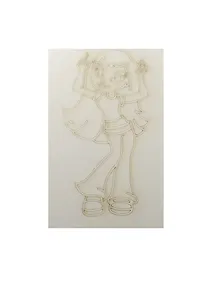 Купить Трафарет Модница (А5) (431) (Б19) (упаковка) — Фото №1