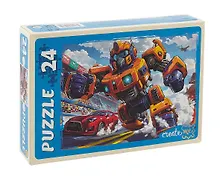 Купить Пазл 24 элемента "Мощный желтый трансформер" 300х215 мм — Фото №1