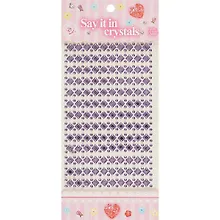 Купить Стразы Ромбики 9*14, бледно-сиреневые — Фото №1