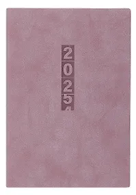 Купить Ежедневник дат. 2025г. А5 176л "Тиволи глосс" сиреневый, кожзам, мягк. переплет, блинт.тиснение, вырубка, офсет,ляссе — Фото №1
