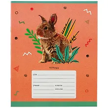 Купить Тетрадь в клетку Listoff, "Зоомир", 24 листа, в ассортименте — Фото №1