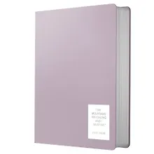 Купить Записная книжка А6+ 136л кл. "NUANCES. Эустома" 7БЦ, иск.кожа, нашивка, скругл.углы, ляссе — Фото №1