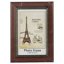 Купить Фоторамка «Тёмное дерево с жёлтой каймой», 10 х 15 см — Фото №1