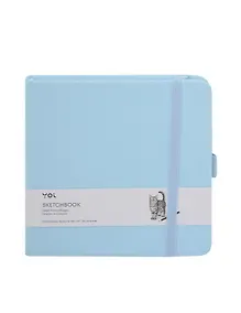 Купить Скетчбук 12*12 80л "Yoi" голубой, 140г/м2, слоновая кость, тв.обл., Yoi — Фото №1