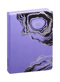 Купить Ежедневник недат. А5 120л Виннер сиреневый, кожзам, тв. переплет, глиттер, офсет, ляссе — Фото №1