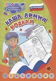 Купить Наша армия родная. Раскраска по номерам патриотическая — Фото №1