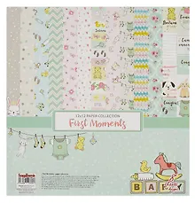 Купить Набор бумаги для скрапбукинга 30,5х30,5см, 190гр/м Наша кроха (6+2) — Фото №1