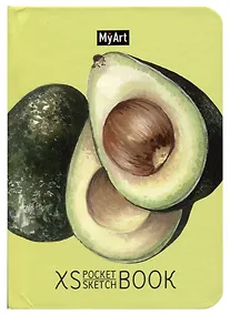 Купить Скетчбук 94*138 48л "XS Pocket СКЕТЧБУК. Авокадо" 120г/м2, тв.обложка — Фото №1