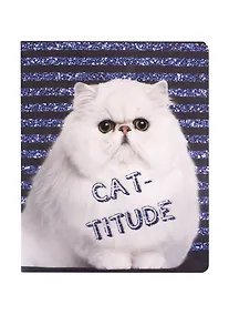 Купить Тетрадь в клетку Academy Style, "Полосатые коты", 48 листов, в ассортименте — Фото №1