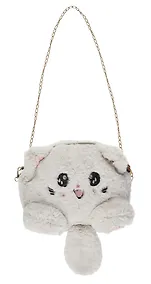 Купить Сумочка плюшевая Котик серый (31х23) (12-04759-01) Bookvalno — Фото №1