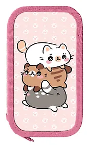 Купить Пенал 2 отделения "Котики" 19*10,5 см — Фото №1