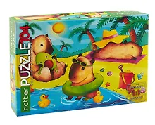 Купить Пазл "Капибары на пляже" 104 элемента 32х22 см — Фото №1