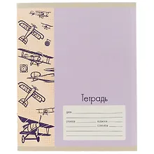 Купить Тетрадь в клетку Unnika, "Транспорт (однотонная)", 24 листа, в ассортименте — Фото №1