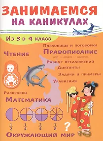 Купить ЗАНИМАЕМСЯ НА КАНИКУЛАХ. Из 3 в 4 класс — Фото №1
